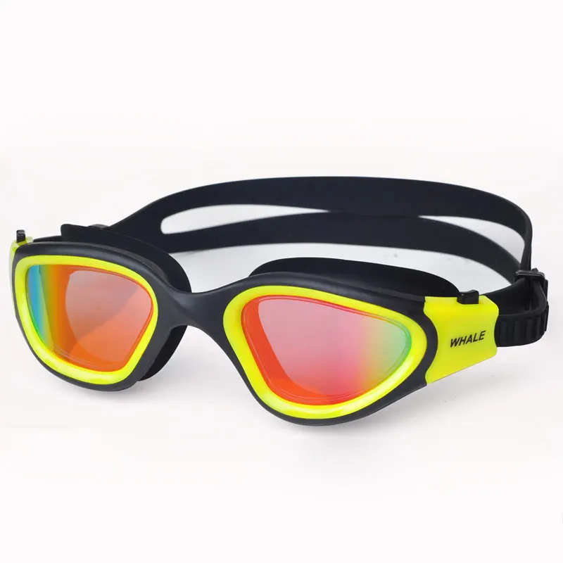 Whale silicone Swimming Glasses for the Poor swim goggles Anti-fog UV swim Goggles for Men women diopters sports