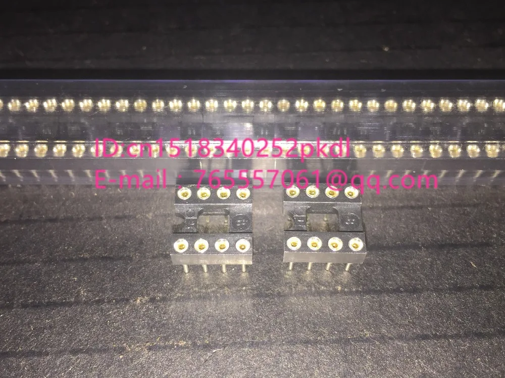 IC socket, IC test socket, round hole socket, 8P 8 pin chip seat, DIP8