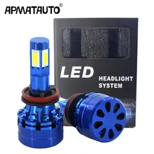 1Set Car Headlight H7 LED H4 LED H8 H9 H11 H16(JP) 9006 HB4 9005 HB3 45W 6000LM 6000K 12V 24V Auto Headlamp COB Fog Light Bulb gc h16 30w 6 led 600lm 6000k white car headlamp fog light with reflector dc12 24v