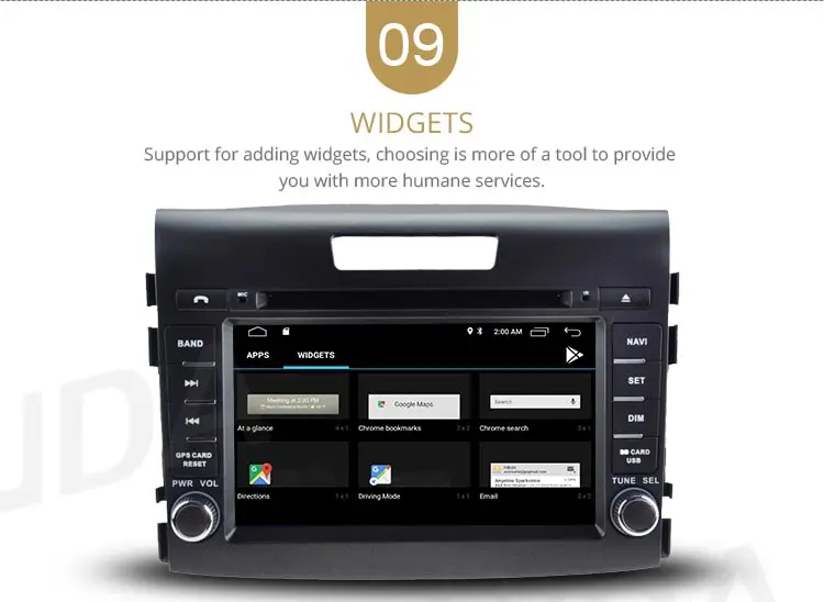 Excellent LJDA 2Din Android 9.1 Car Radio For HONDA CRV CR-V 2012-2016 WIFI Car Multimedia Player Stereo GPS Navigation DVD IPS Auto Audio 11