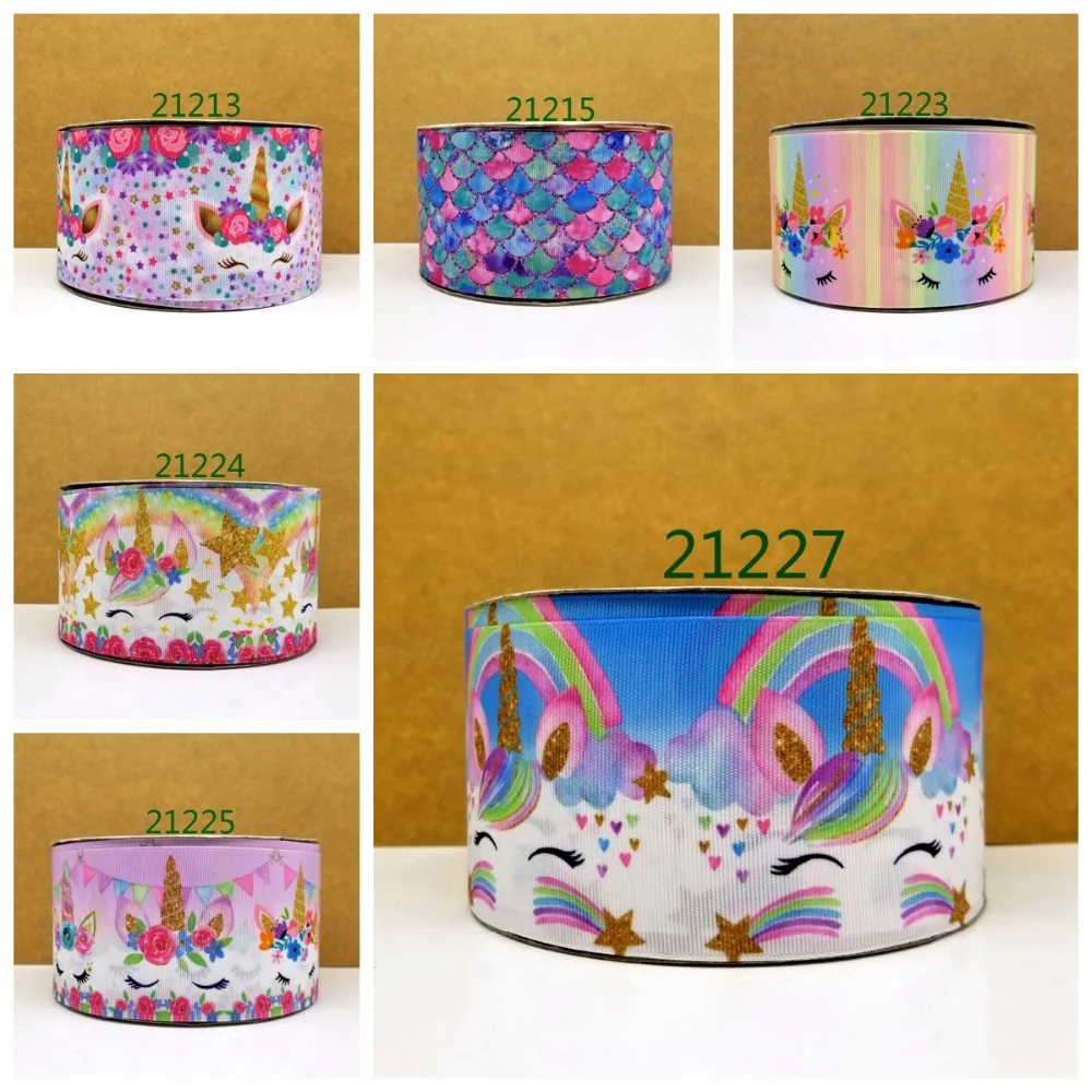 

Free shipping 50 yard cartoon printed grosgrain ribbon 21227