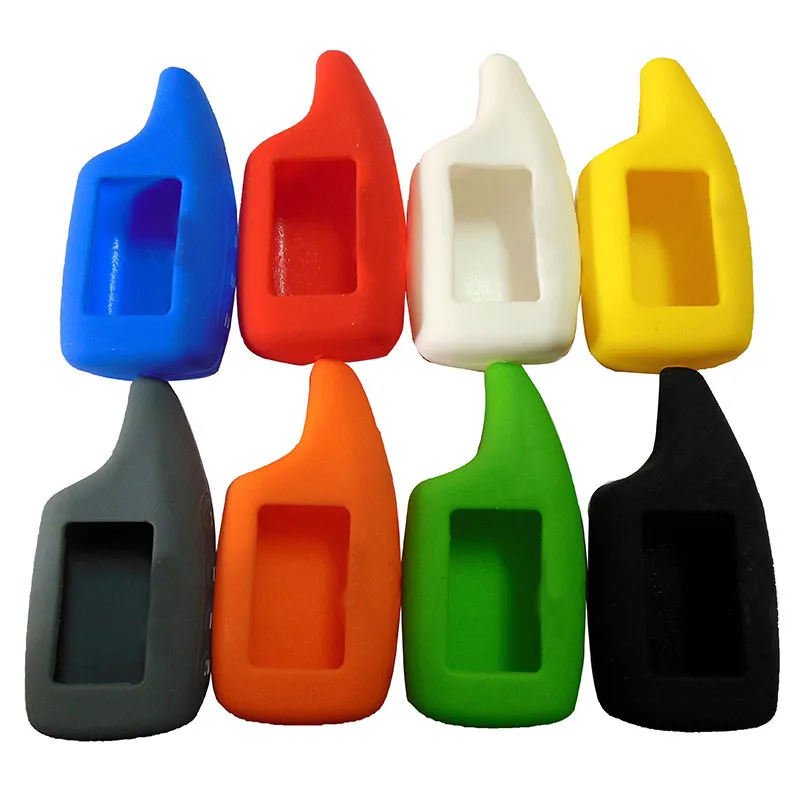 

New Two Way Car Alarm Silicone Case For Scher-Khan Magicar 5 6 LCD Remote Only fit Scher khan Magicar M5 Key Cover