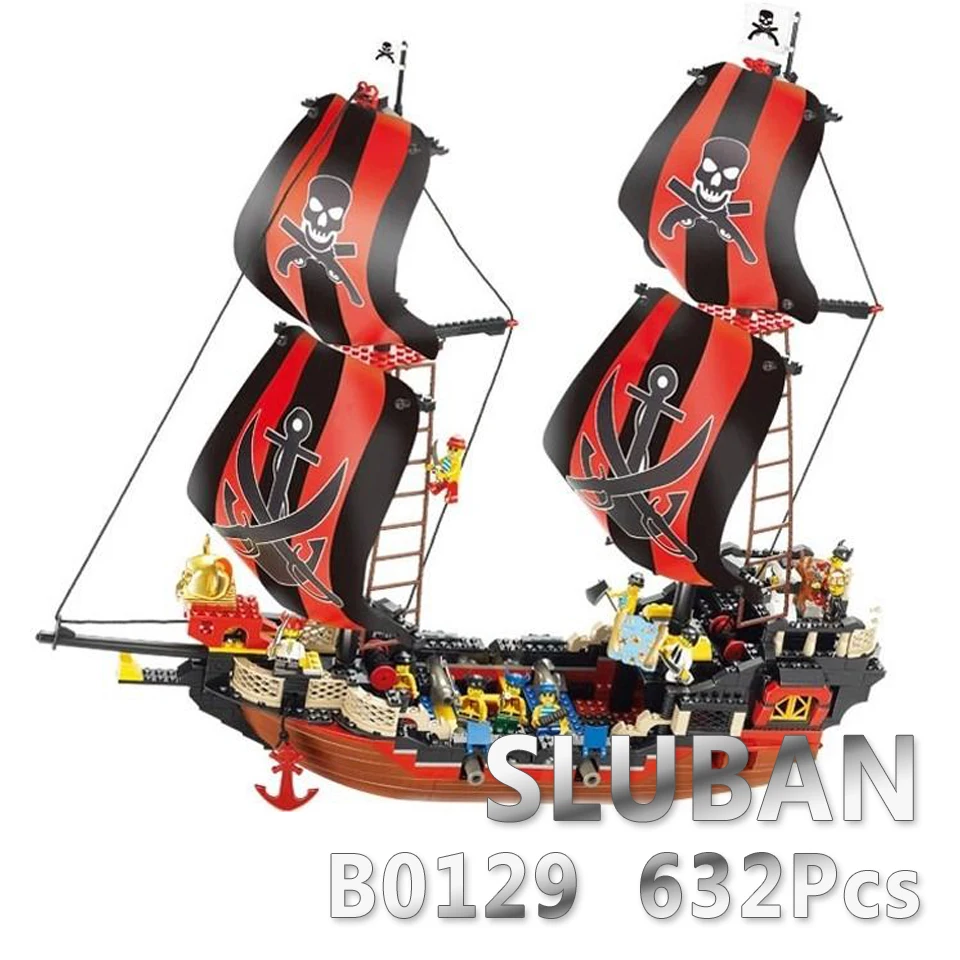 Sluban модель здания совместима B0129 632 шт строительные наборы Классические игрушки