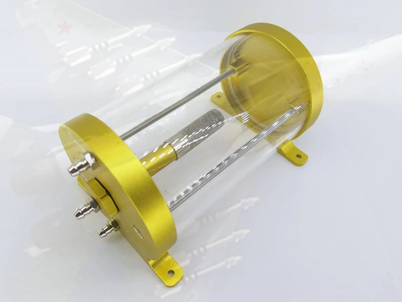 400ml big size CNC Ultimate Air Trap Tank with  fuel filter  fit for 20 to 50KG turbine engine for  jet