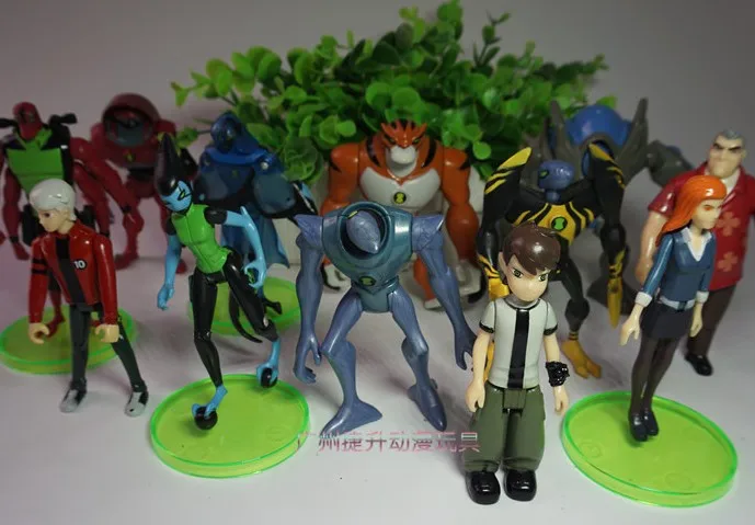 12 unids/lote dibujos animados Ben 10 figura PVC juguete