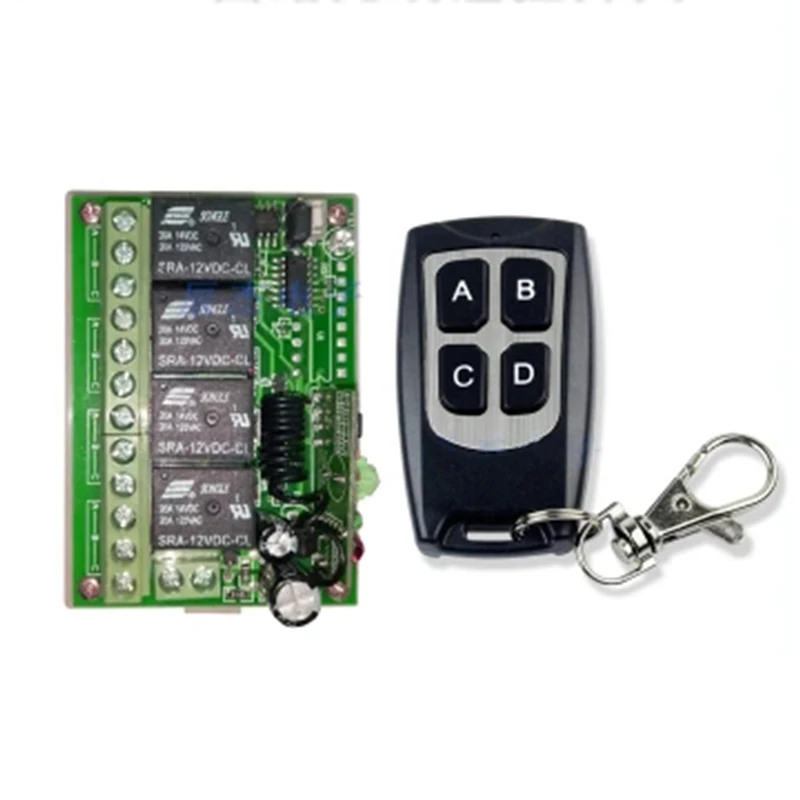 12V 200m 433MHZ Wireless Gate Door Remote Control Switch with Receiver Transmitter Opener
