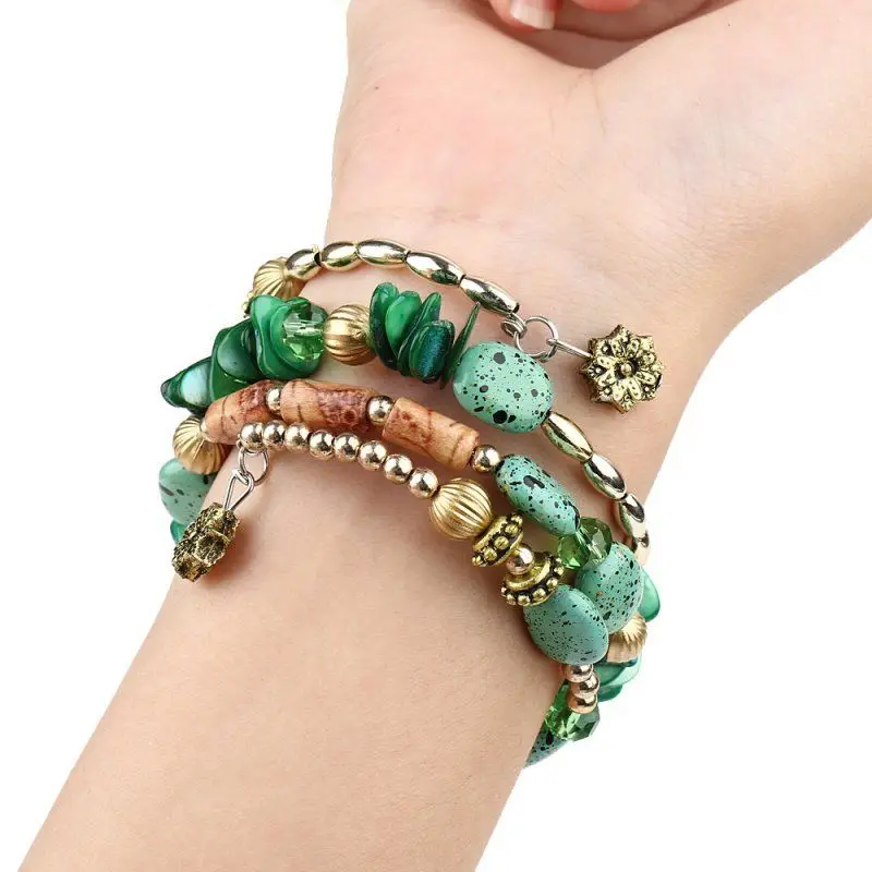 Multi layer Exquisite Bracelets Women Lovers 2018 New Artificial