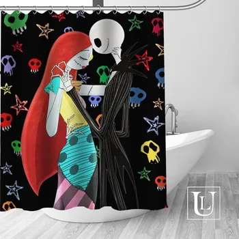 

Custom The Nightmare Before Christmas curtain new large European & American style print edition polyester shower curtain