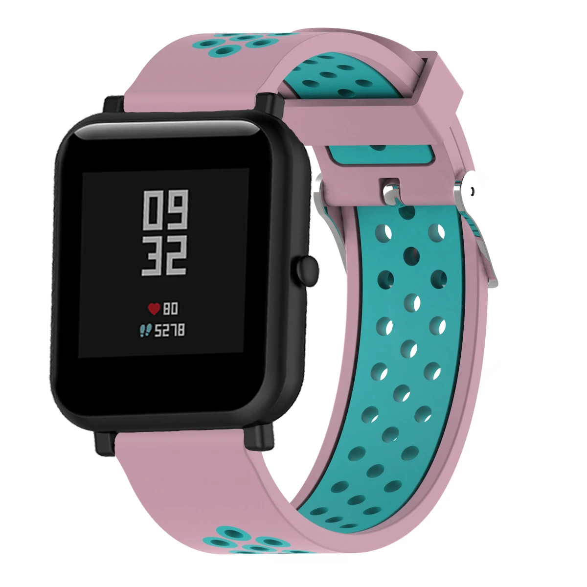 Спортивный силиконовый ремешок для Xiaomi Huami Amazfit Bip BIT PACE Lite, Молодежные умные часы с пряжкой, браслет 20 мм, сменный ремешок