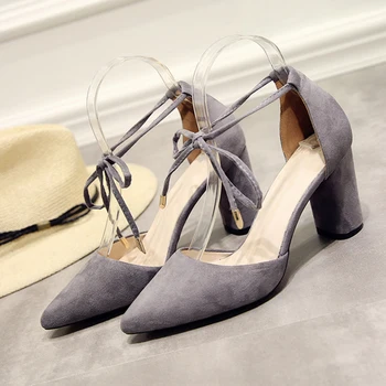 

Vogue New Vogue Platform Sexy Women Shoes Fashion Women Pumps Retro High Heels Pointed Toe Office Shoes