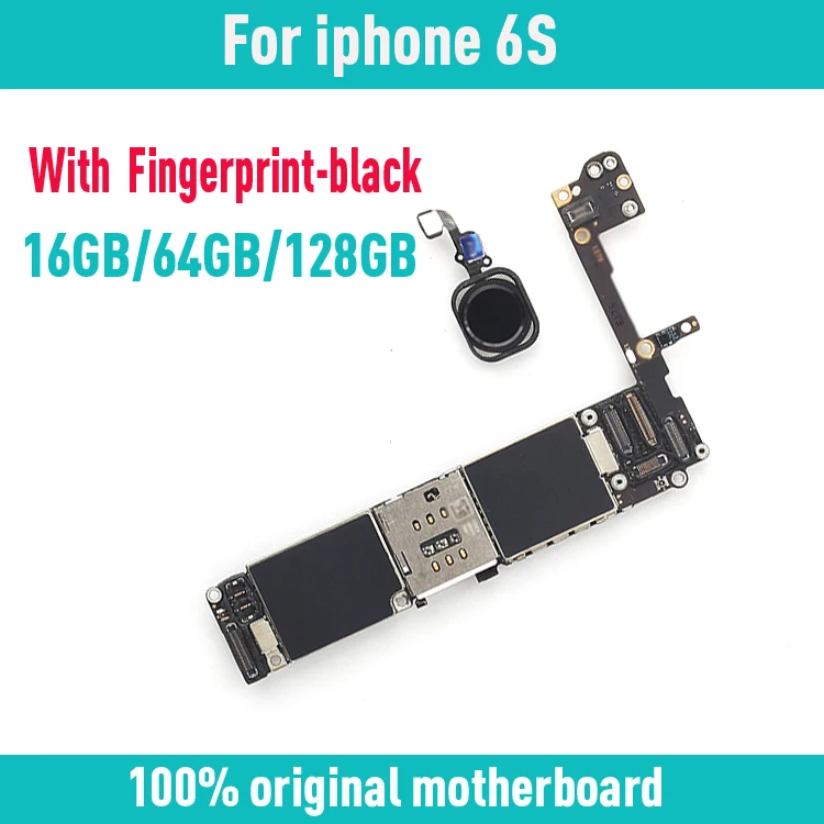 

Black/ White/ Gold for iphone 6S 6 S Motherboard with Touch ID,Original unlocked for iphone 6s Logic board+Chips,Free Shipping