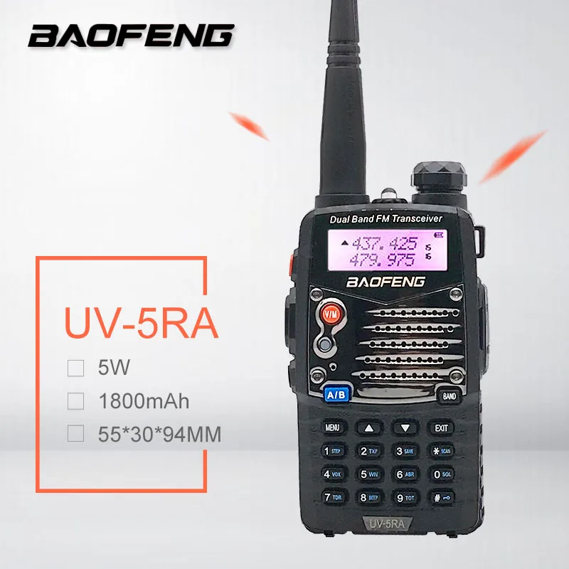 

Long Range Walkie Talkie Uhf Vhf Pofung UV-5RA Is Upgraded BAOFENG UV5R For CB Radio Station Radio Scanner Police Two-Way Radio