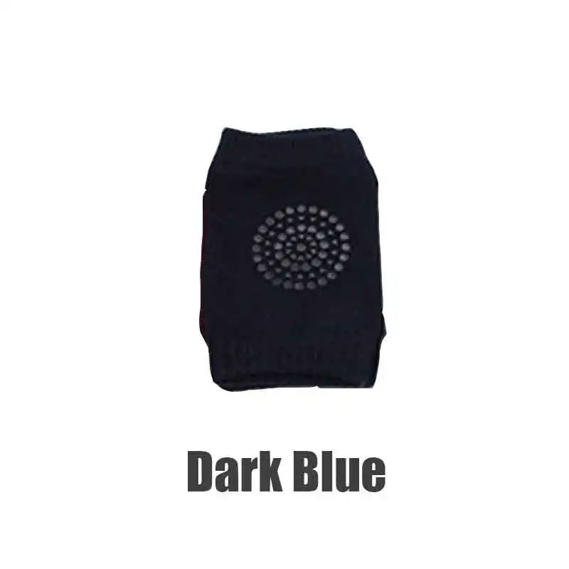 Dark Blue Наколенники для детей ясельного возраста, мягкие, плотные, махровые, Нескользящие, безопасные, для ползания, детские гетры, хорошо наколенники для детей - Цвет: Dark Blue