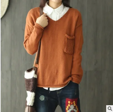 New product release in the autumn of 2016 the original design pure knitting cotton loose big
