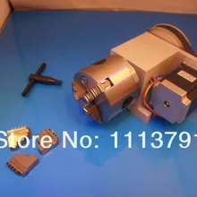 Фрезерный станок с ЧПУ ось вращения, 4th оси, ось вращения для гравировальный станок, 80 мм 3-кулачковый свиток Чак