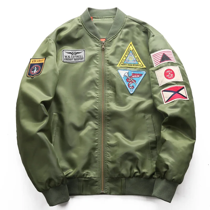DIMUSI куртка-бомбер мужская Ma-1 летная куртка пилот ВВС Мужская Ma1 армейская зеленая мотоциклетная куртка и пальто 6XL, TA039
