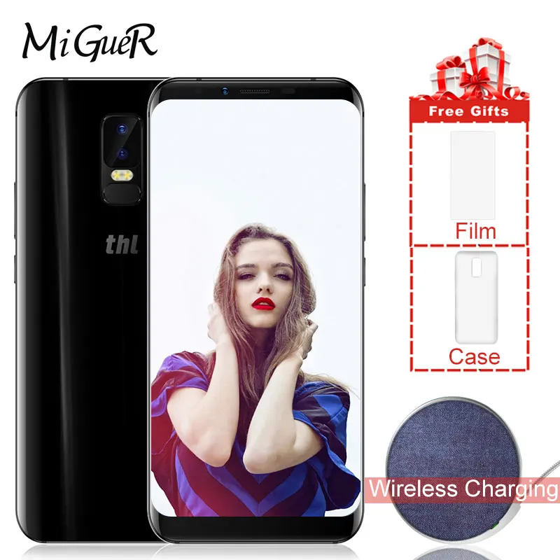 THL Knight 2 Android 7 0 Беспроводная зарядка 6 'ཎ:9 Octa Core 4 Гб + 64 13MP MT6750 двойная задняя