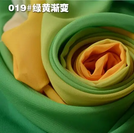 

20m gradual change chiffon stage performance cloth fabric sleeves and costume Han Chinese clothing fabric