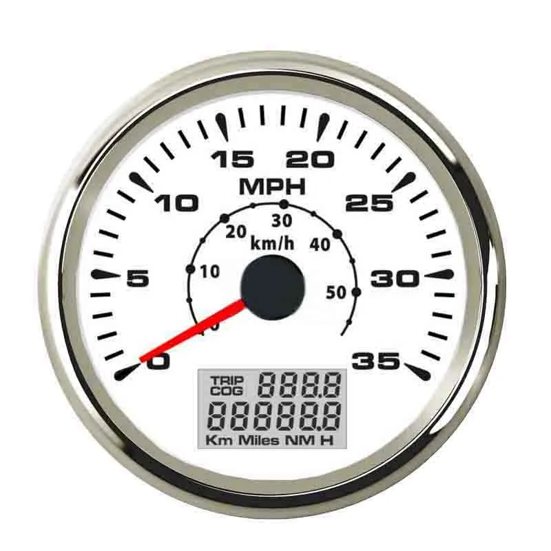 Морской Автомобильный GPS Спидометр велометр 0-35 миль/ч 0-55 км/ч одометр пробег