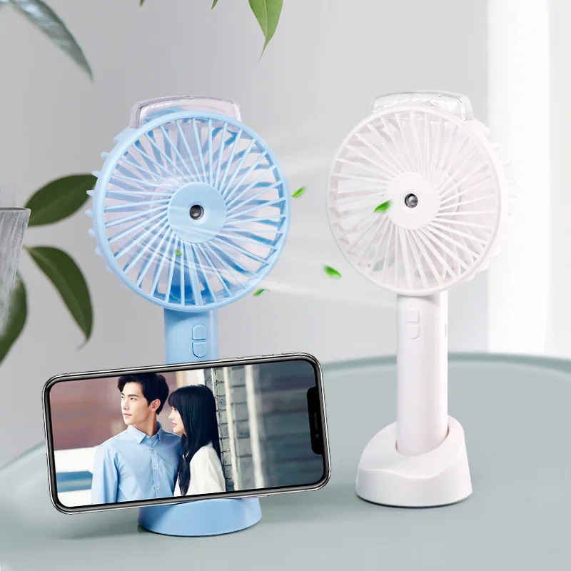 

Creative New style water meter support fan usb rechargeable mini handheld small fan portable desktop fan