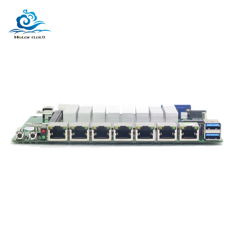 

HLY Motherboard Mini 6 1000Mbps Ethernet LAN Mini ITX Desktop Motherboard Celeron 1007U ITX Motherboard Industrial Board
