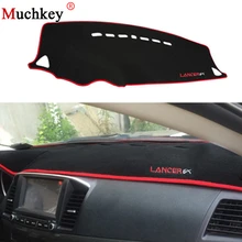 Чехол для приборной панели автомобиля, коврик для приборной панели, коврик для приборной панели, защита от солнца, чехол для приборной панели, ковер для Mitsubishi Lancer EX 2008 до, автомобильный стиль