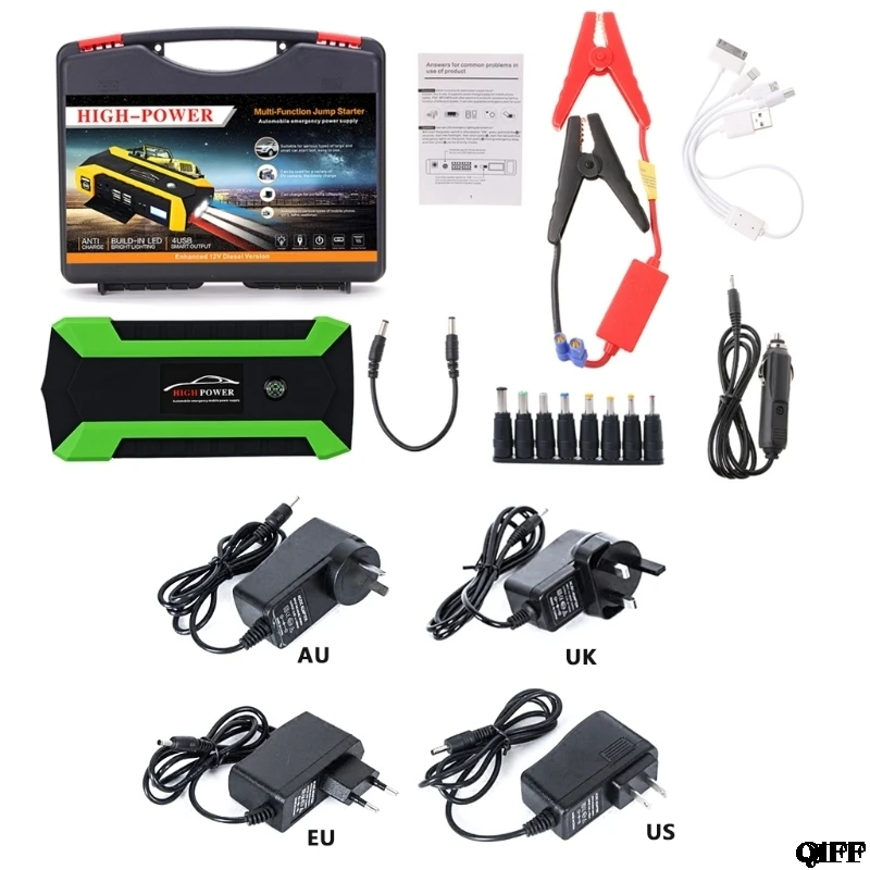 

Drop Ship&Wholesale 89800mAh 4 USB Portable Car Jump Starter Pack Booster Charger Battery Power Bank MAY06