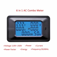 20A/100A AC lcd цифровая панель мощность Ватт метр монитор напряжение кВт-ч вольтметр Амперметр тестер инструменты
