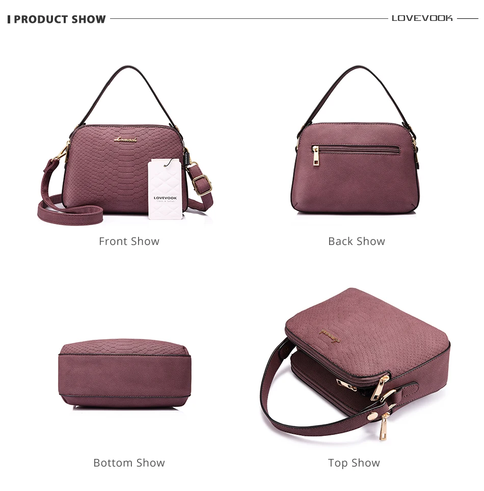 Lovevook bolsa feminina ombro crossbody saco feminino