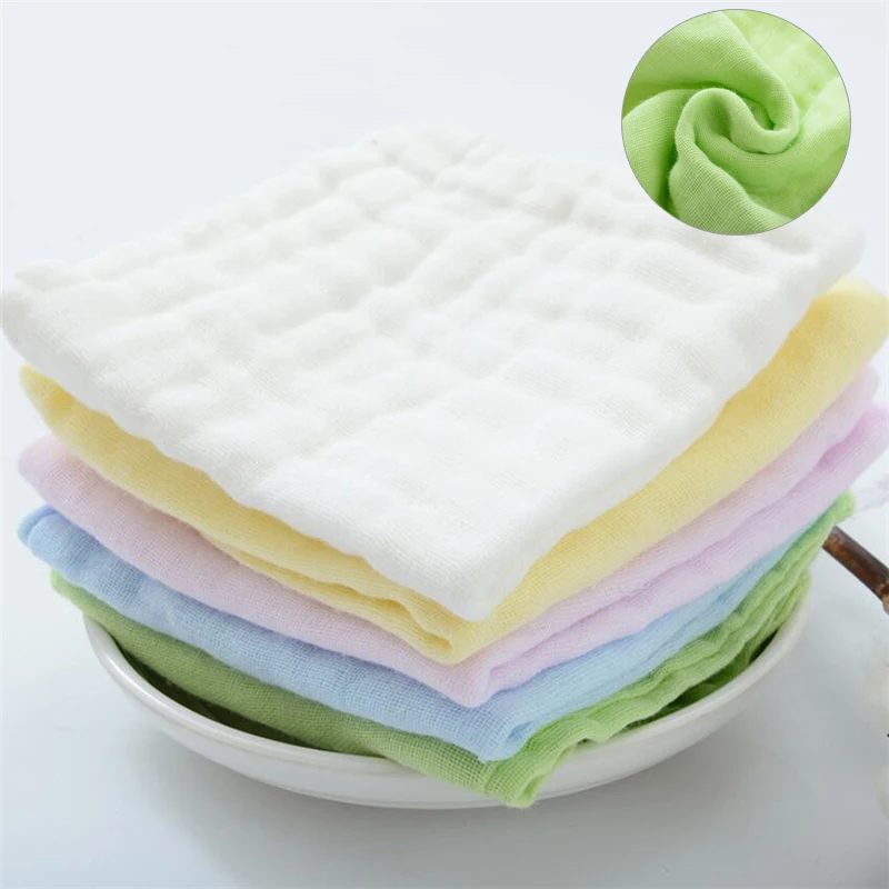 

6 Layer Baby Bibs Cotton Soft Saliva Handkerchief newborn baby Feeding Burp Towel breastplate salivaryas baby accessory 0-1T