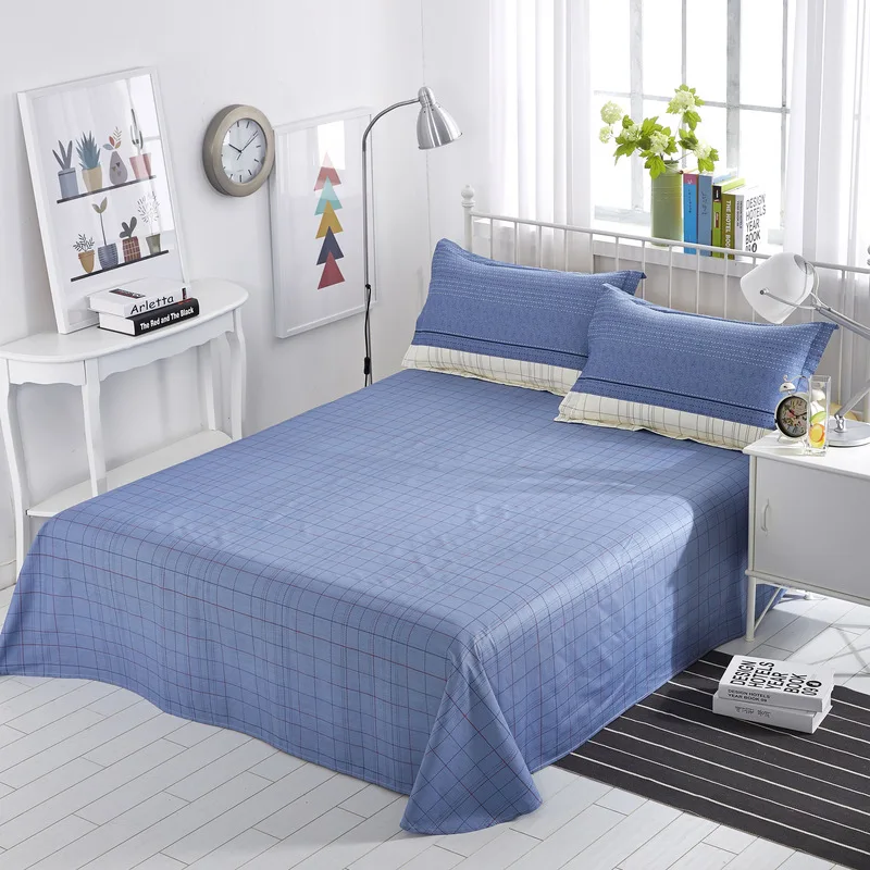 Classic Sheet Solid Stripe Bed Linen Bed Sheet Mattress Bed Covers