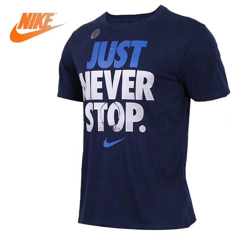 

Original New Arrival 2018 NIKE AS M NK DRY TEE JUST NVR STOP Men's T-shirts short sleeve Sportswear