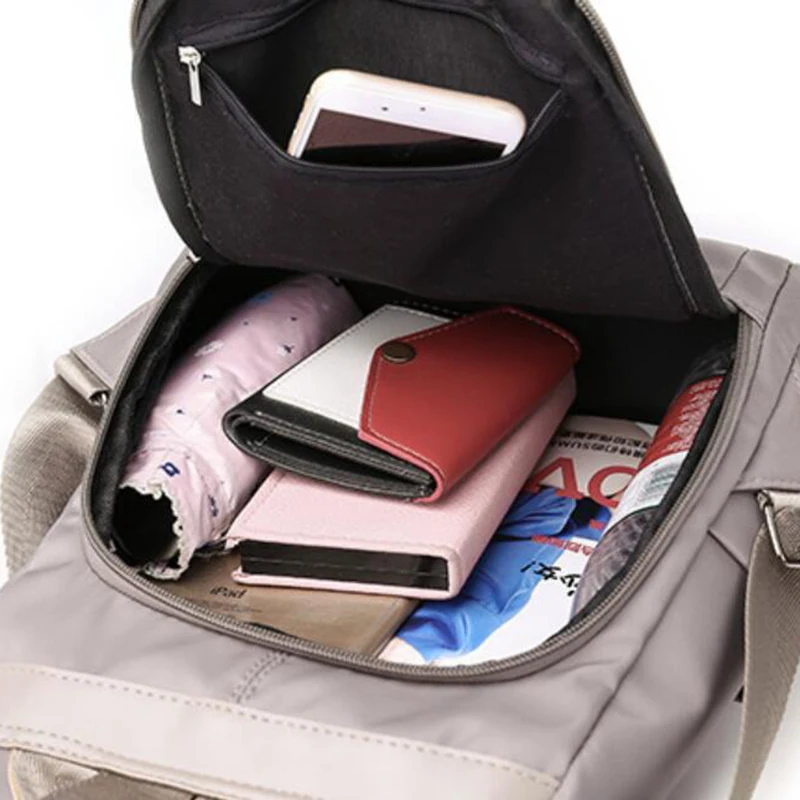 HTB16OQWXmzqK1RjSZFjq6zlCFXac Fashion Laptop Backpack Nylon Charge Computer Backpack Anti-theft Waterproof Bag for Women Oxford cloth student bag Teenage