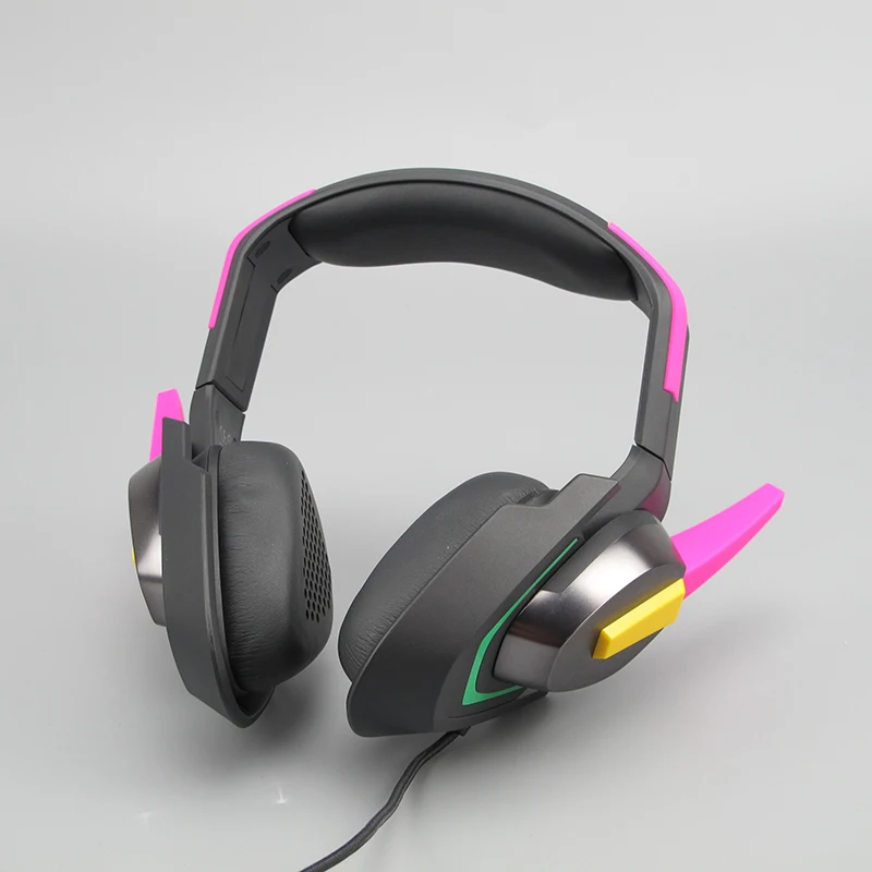 

LED D.Va MEKA Analog Gaming Headset Watch Over Dva Headphone EVA Bluetooth pairing headset