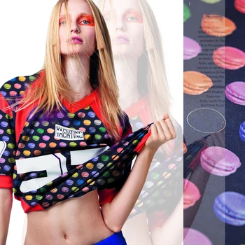 

2016 very beautiful colorful Macarons ~ Giclee fashion clothing coat fabrics