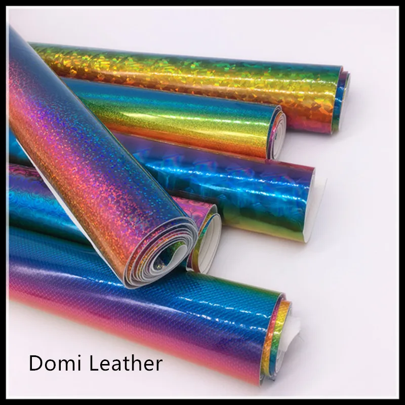 hologram rainbow glitter vinyl fabric (2)