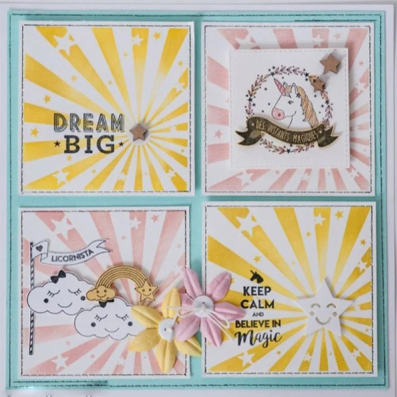

Animal Unicorn Heart Star Metal Cutting Dies for Scrapbooking Decorative Stencils DIY Craft Album Card