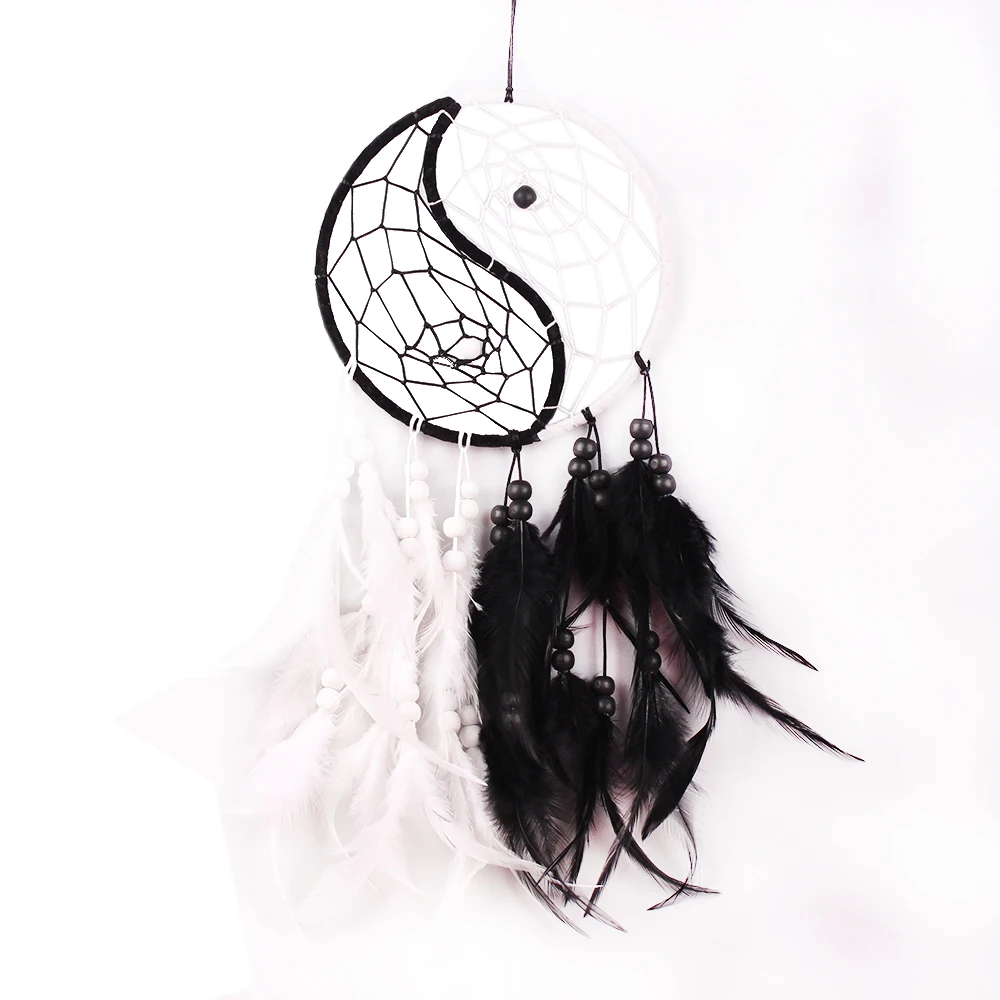 Handmade Dream Catchers with Feathers Wall Hanging Circle ...