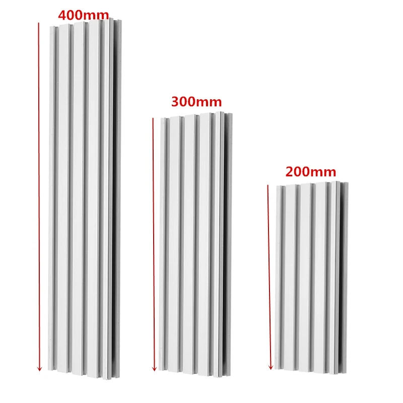200/300/400 мм Длина 2080 Т-образными пазами Алюминиевые материалы штранг-прессования рамки для станка с ЧПУ 3D-принтеры лазеры подставки DIY мебель