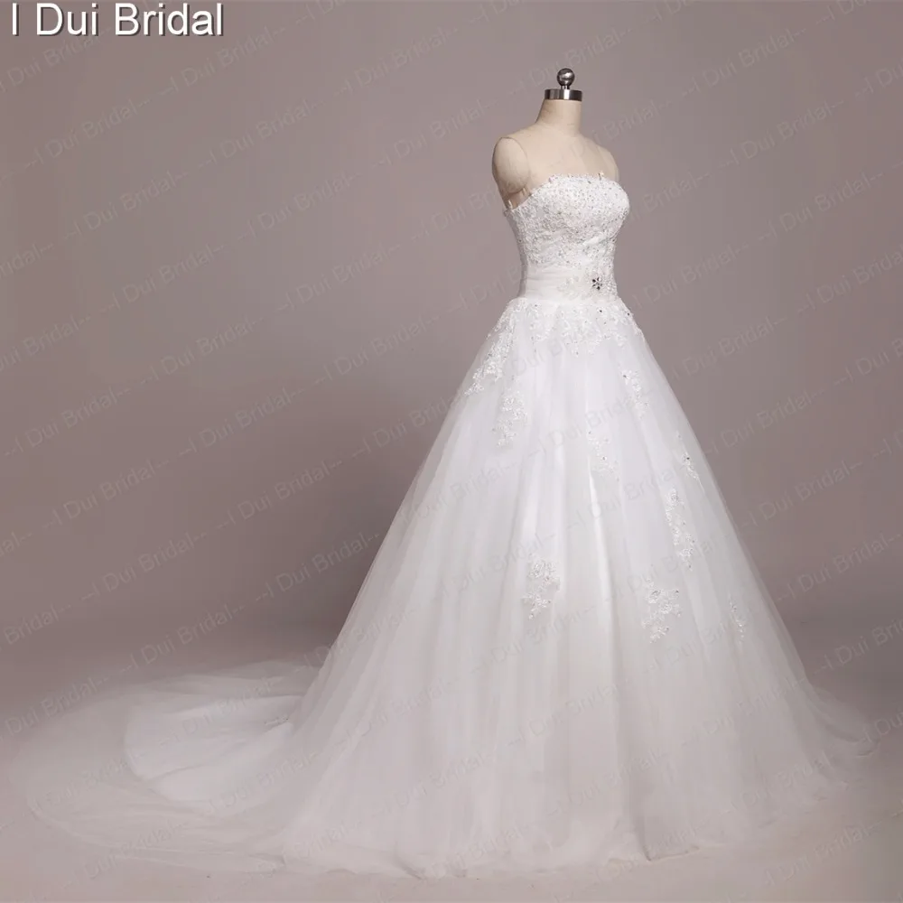 Кружевное болеро Настоящее фото свадьба платья изготовление на заказ высокого качества с аппликацией
