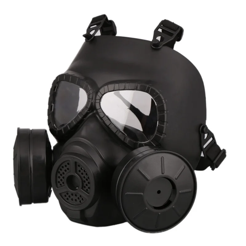

M04 gas mask Head helmet double fan equipment live human cs helmet seal commando tactical army fan Jedi survival mask 8