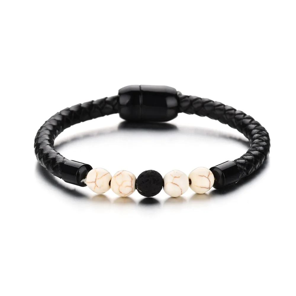

MJARTORIA Fashion Men Bangles Handmade Braided Pu Leather Bracelets For Bangle Bracelet Fashion Men Jewelry Bracelet Accessory