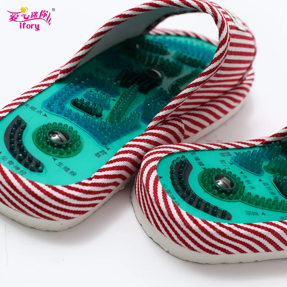 Pаспродажа Ifory женские рефлексотерапевтические массажные тапочки для ног; магнитные акупунктурные тапочки; расслабляющие массажные тапочки; облегчаю...