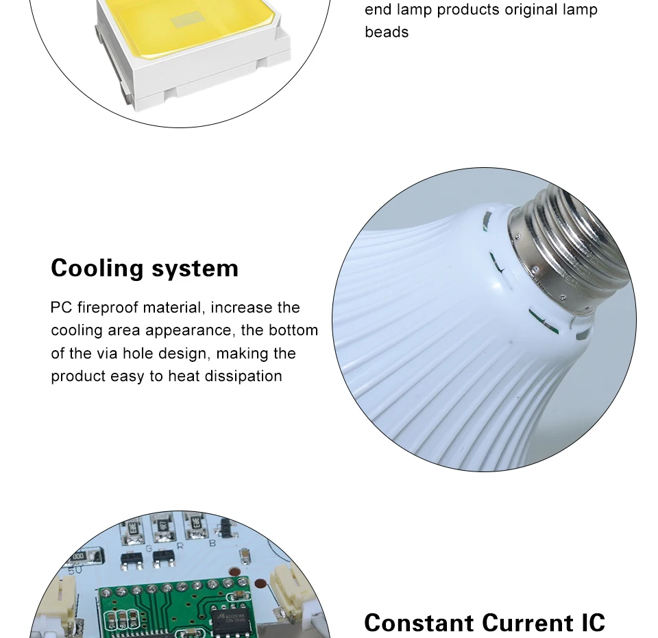 E27 Bluetooth Music Lamp Smart RGB RGBW Wireless Speaker Bulb 220V 12W LED Light Audio Player Dimmable 24 Keys Remote Controller (8)