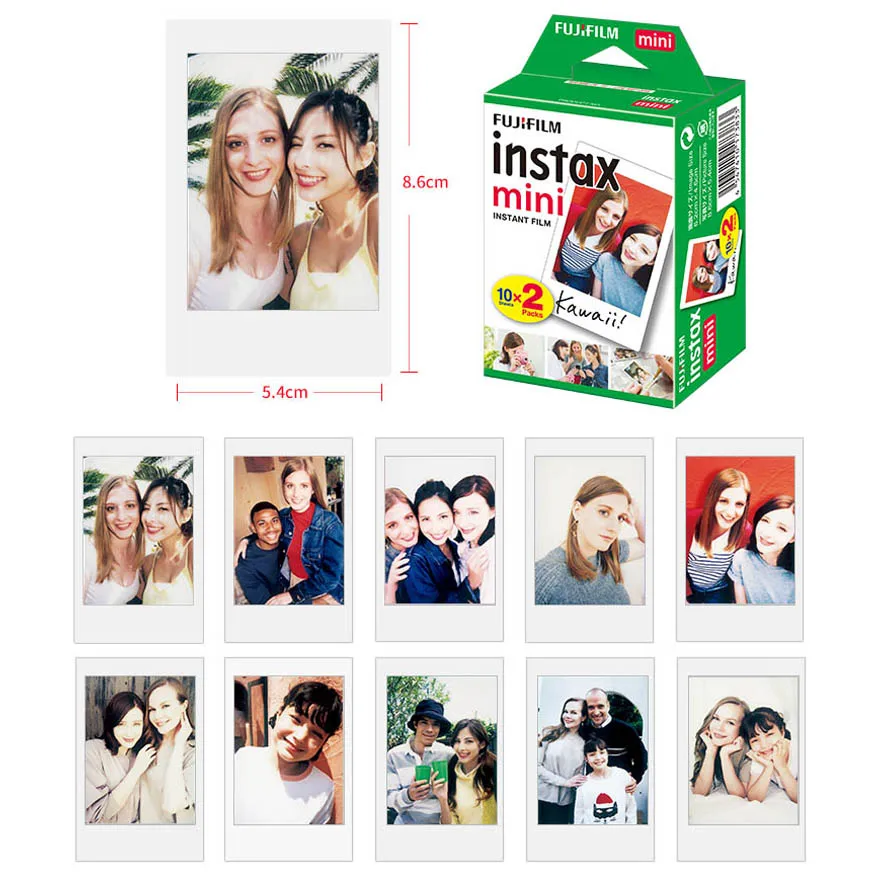 60 листов Fuji Fujifilm Instax Mini 9 Mini 8 пленка белая кромка фотобумага для Mini 7s 70 90 25 55 Share SP-1 SP-2 мгновенная камера