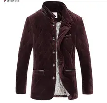 Free shipping In the spring autumn winter mulberry silk leisure men’s clothing of plus-size pleuche cotton-padded jacket / M-5XL