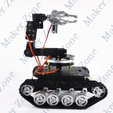 6 DOF транспортных средствах робот TS001, рука робота цистерны, металл коготь, поворота платформы, 6 шт. сервоприводы высоким крутящим моментом для робота DIY