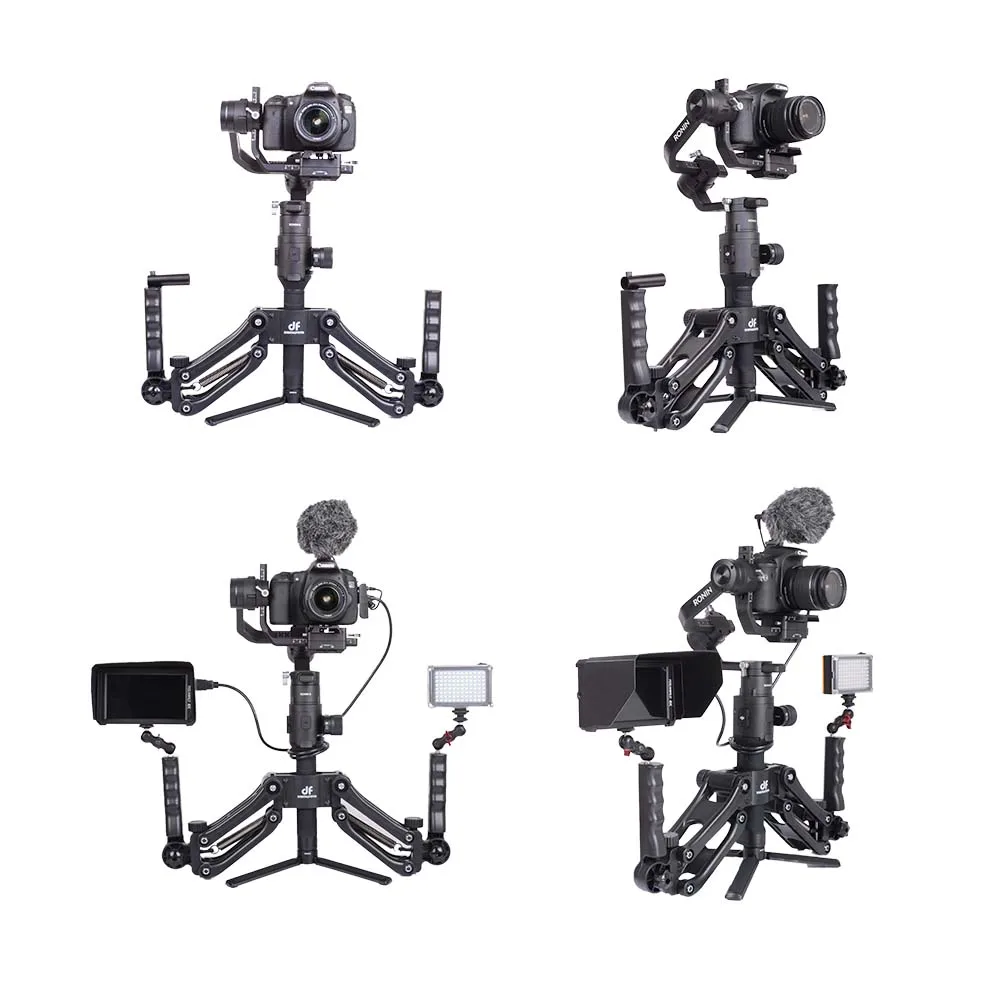 DH04 4.5KG load 3 axis Gimbal Spring Dual Handle Grip for RONIN S Zhiyun Smooth 4 Crane 2 Crane Plus Feiyu AK2000 AK4000