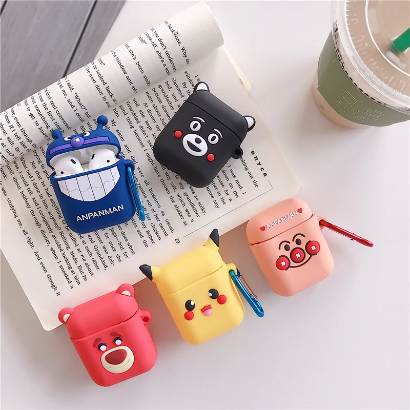 Cute Cartoon Soft Silicone Case For Apple Airpod Shockproof Cover For Apple AirPods Earphone Cases Cover Air Pods Protector Case