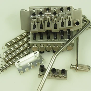 

1 set Double swing Bridge Electric Guitar Locking Tremolo System Bridge Silver subcolor MADE IN KOREA